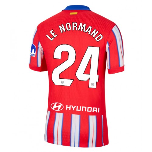 Fotballdrakt Herre Atletico Madrid Robin Le Normand #24 Hjemmedrakt 2024-25 Kortermet